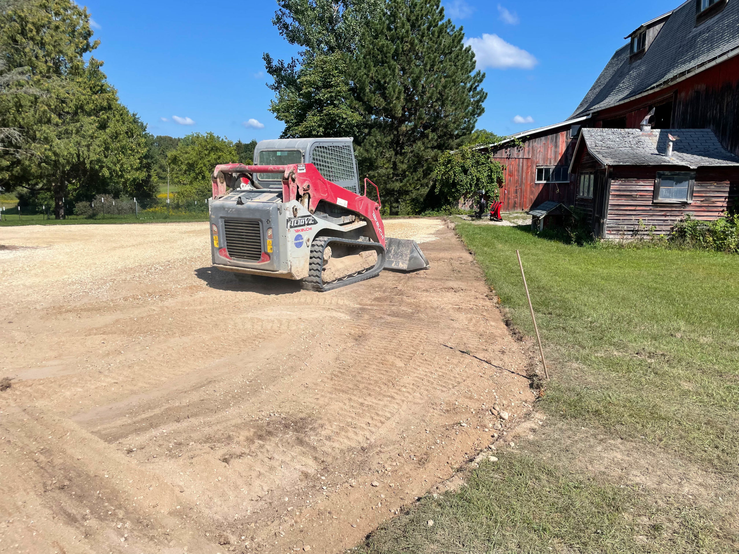 Gravel Driveway Install In Progress