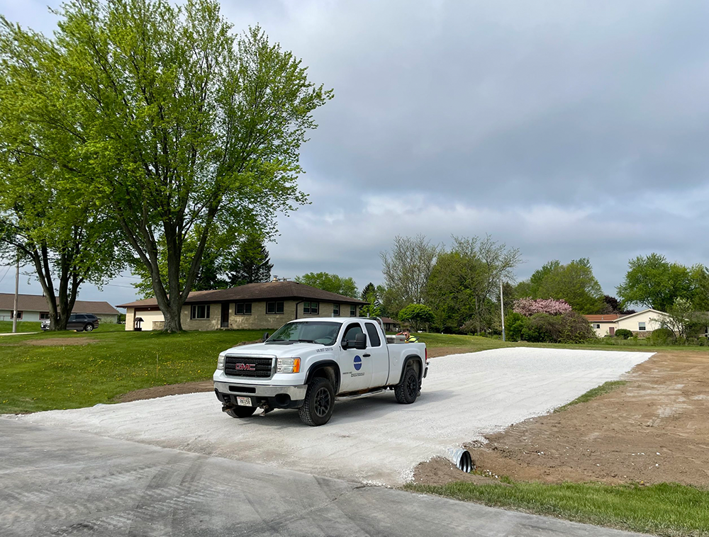 new gravel driveway