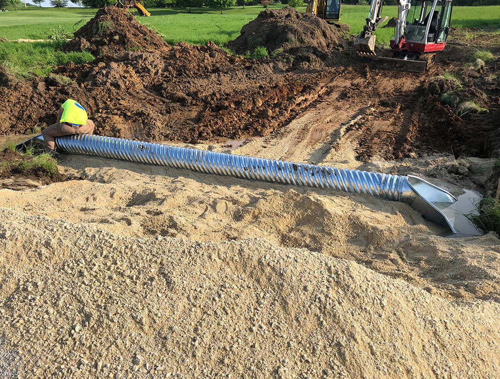 Pond excavation Racine County